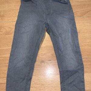 Kids Gray Stretch Denim Leggings